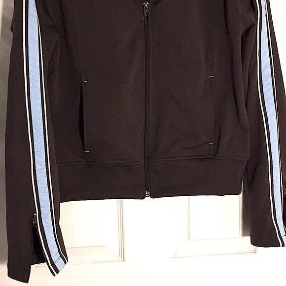 NWOT💗Dark brown Ladies jacket w/blue trim - Picture 7 of 8